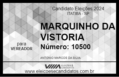 Candidato MARQUINHO DA VISTORIA 2024 - ITATIBA - Eleições