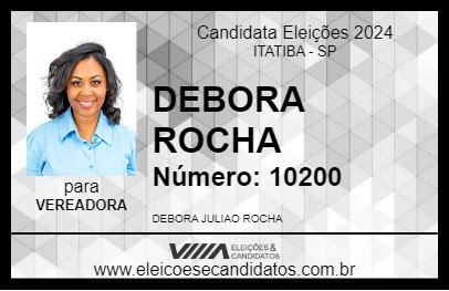 Candidato DEBORA ROCHA 2024 - ITATIBA - Eleições