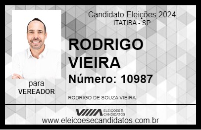 Candidato RODRIGO VIEIRA 2024 - ITATIBA - Eleições