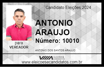 Candidato ANTONIO ARAUJO 2024 - ITATIBA - Eleições