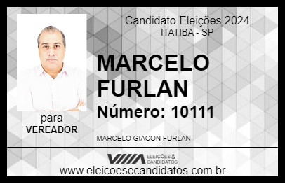 Candidato MARCELO FURLAN 2024 - ITATIBA - Eleições