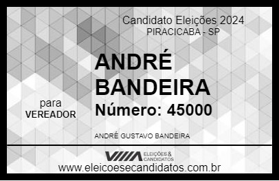 Candidato ANDRÉ BANDEIRA 2024 - PIRACICABA - Eleições