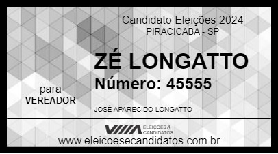 Candidato ZÉ LONGATTO 2024 - PIRACICABA - Eleições