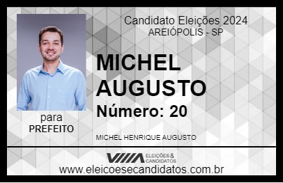 Candidato MICHEL AUGUSTO 2024 - AREIÓPOLIS - Eleições