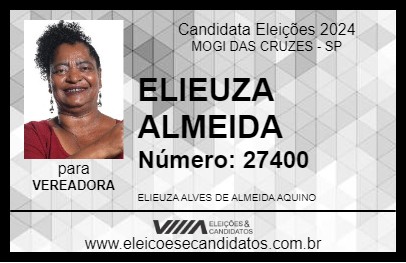 Candidato ELIEUZA ALMEIDA 2024 - MOGI DAS CRUZES - Eleições