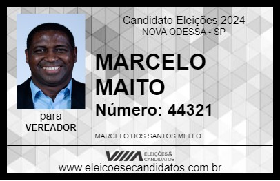 Candidato MARCELO MAITO 2024 - NOVA ODESSA - Eleições