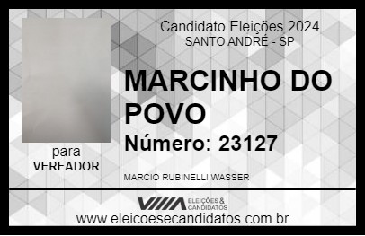 Candidato MARCINHO DO POVO 2024 - SANTO ANDRÉ - Eleições