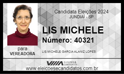 Candidato LIS MICHELE 2024 - JUNDIAÍ - Eleições