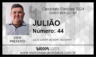 Candidato JULIÃO 2024 - OURO VERDE - Eleições