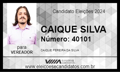 Candidato CAIQUE SILVA 2024 - ITATIBA - Eleições