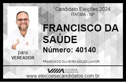 Candidato FRANCISCO DA SAÚDE 2024 - ITATIBA - Eleições