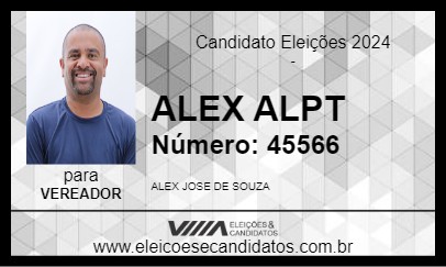 Candidato ALEX ALPT 2024 - SANTANA DE PARNAÍBA - Eleições