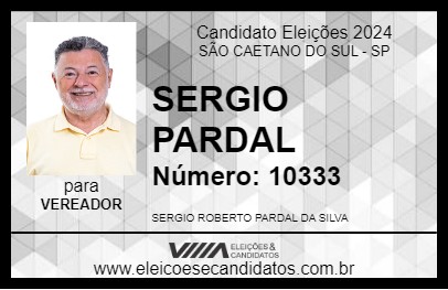 Candidato SERGIO PARDAL 2024 - SÃO CAETANO DO SUL - Eleições