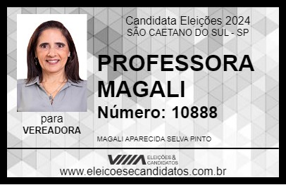 Candidato PROFESSORA MAGALI 2024 - SÃO CAETANO DO SUL - Eleições