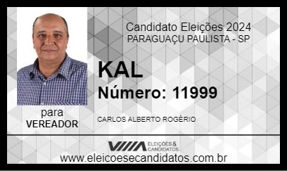 Candidato KAL 2024 - PARAGUAÇU PAULISTA - Eleições