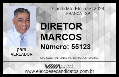 Candidato DIRETOR MARCOS 2024 - FRANCA - Eleições