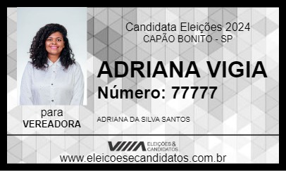 Candidato ADRIANA VIGIA 2024 - CAPÃO BONITO - Eleições