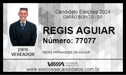 Candidato REGIS AGUIAR 2024 - CAPÃO BONITO - Eleições