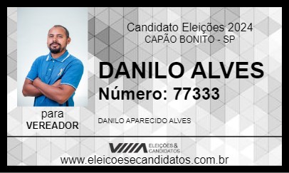 Candidato DANILO ALVES 2024 - CAPÃO BONITO - Eleições