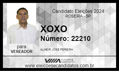 Candidato XOXO 2024 - ROSEIRA - Eleições