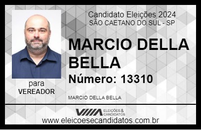 Candidato MARCIO DELLA BELLA 2024 - SÃO CAETANO DO SUL - Eleições