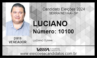 Candidato LUCIANO 2024 - SERRA NEGRA - Eleições