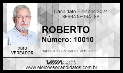 Candidato ROBERTO 2024 - SERRA NEGRA - Eleições