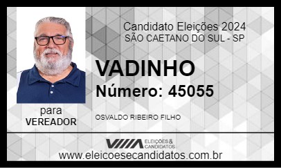 Candidato VADINHO 2024 - SÃO CAETANO DO SUL - Eleições