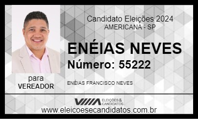 Candidato ENÉIAS NEVES 2024 - AMERICANA - Eleições