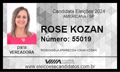 Candidato ROSE KOZAN 2024 - AMERICANA - Eleições