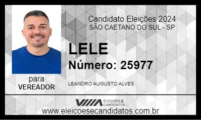 Candidato LELE 2024 - SÃO CAETANO DO SUL - Eleições