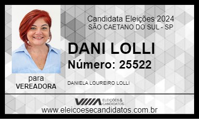 Candidato DANI LOLLI 2024 - SÃO CAETANO DO SUL - Eleições