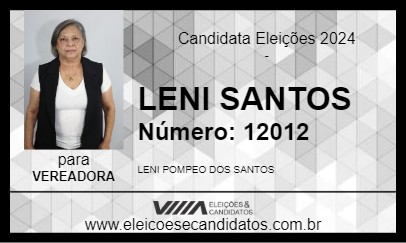 Candidato LENI SANTOS 2024 - CAPIVARI - Eleições