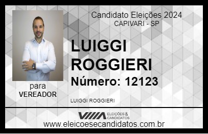 Candidato LUIGGI ROGGIERI 2024 - CAPIVARI - Eleições