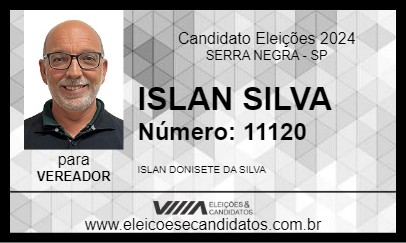 Candidato ISLAN SILVA 2024 - SERRA NEGRA - Eleições