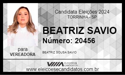 Candidato BEATRIZ SAVIO 2024 - TORRINHA - Eleições