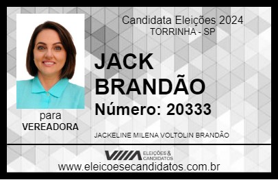 Candidato JACK BRANDÃO 2024 - TORRINHA - Eleições