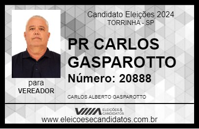 Candidato PR CARLOS GASPAROTTO 2024 - TORRINHA - Eleições