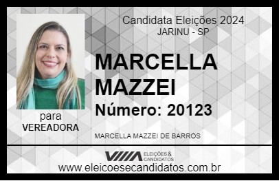 Candidato MARCELLA MAZZEI 2024 - JARINU - Eleições