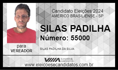 Candidato SILAS PADILHA 2024 - AMÉRICO BRASILIENSE - Eleições