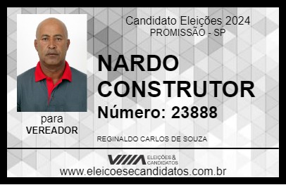 Candidato NARDO CONSTRUTOR 2024 - PROMISSÃO - Eleições