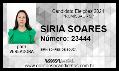 Candidato SIRIA SOARES 2024 - PROMISSÃO - Eleições