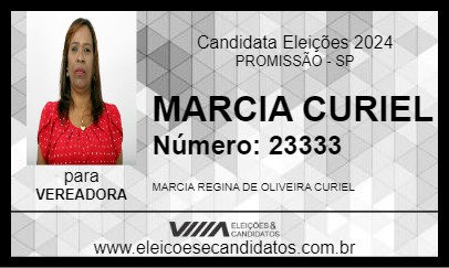 Candidato MARCIA CURIEL 2024 - PROMISSÃO - Eleições