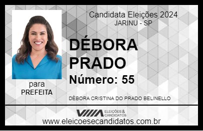 Candidato DÉBORA PRADO 2024 - JARINU - Eleições