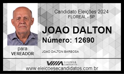 Candidato JOAO DALTON 2024 - FLOREAL - Eleições