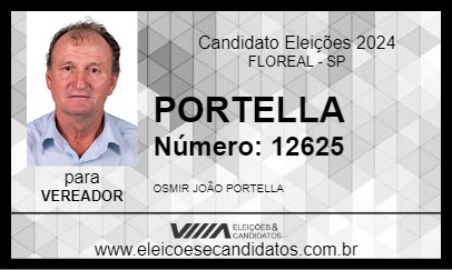 Candidato PORTELLA 2024 - FLOREAL - Eleições