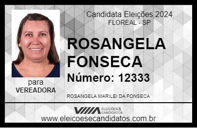 Candidato ROSANGELA FONSECA 2024 - FLOREAL - Eleições