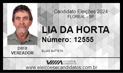 Candidato LIA DA HORTA 2024 - FLOREAL - Eleições