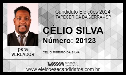 Candidato CÉLIO SILVA 2024 - ITAPECERICA DA SERRA - Eleições