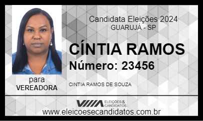 Candidato CÍNTIA RAMOS 2024 - GUARUJÁ - Eleições